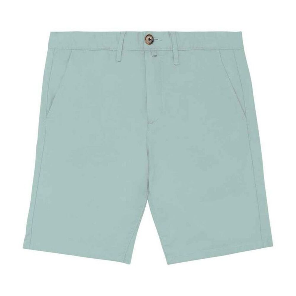 Native Spirit Mens Chino Ticket Pocket Shorts / Jade Green